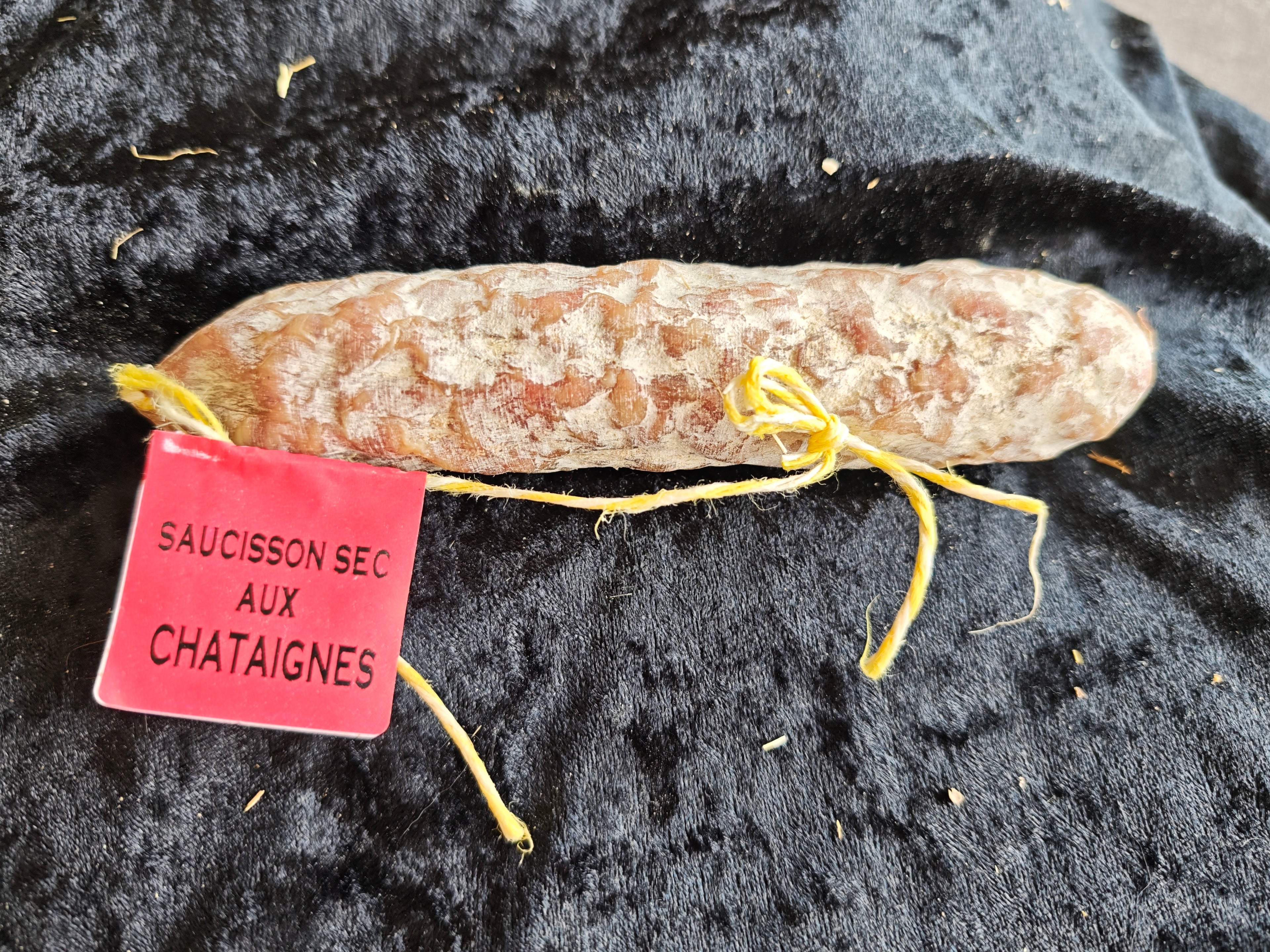 saucisson sec aux chataignes